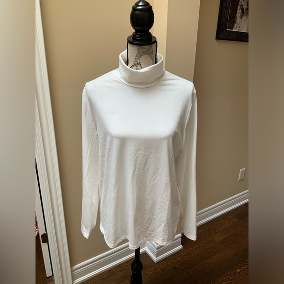 SAN FRANCISCO White Long Sleeve Turtle Neck Top Womens Size XL BRAND NEW - Picture 3 of 9